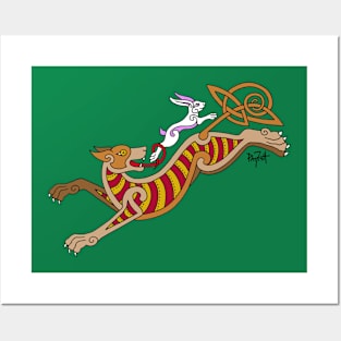 Celtic Hound and Hare Posters and Art